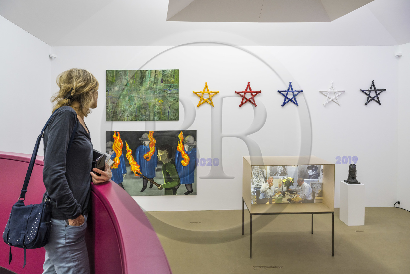 Suisse, Bâle, le Kunstmuseum Basel Gegenwart (musée d'Art contemporain), exposition Heute Nacht getraumt (rêvé cette nuit) proposée par l'artiste Ruth Buchanan