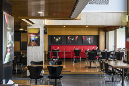 France, Bouches du Rhone, Marseille, architectural work of Le Corbusier, listed as World heritage by UNESCO, the Cité Radieuse by the architect Le Corbusier, Hotel Le Corbusier and Restaurant Le Ventre de l'Architecte