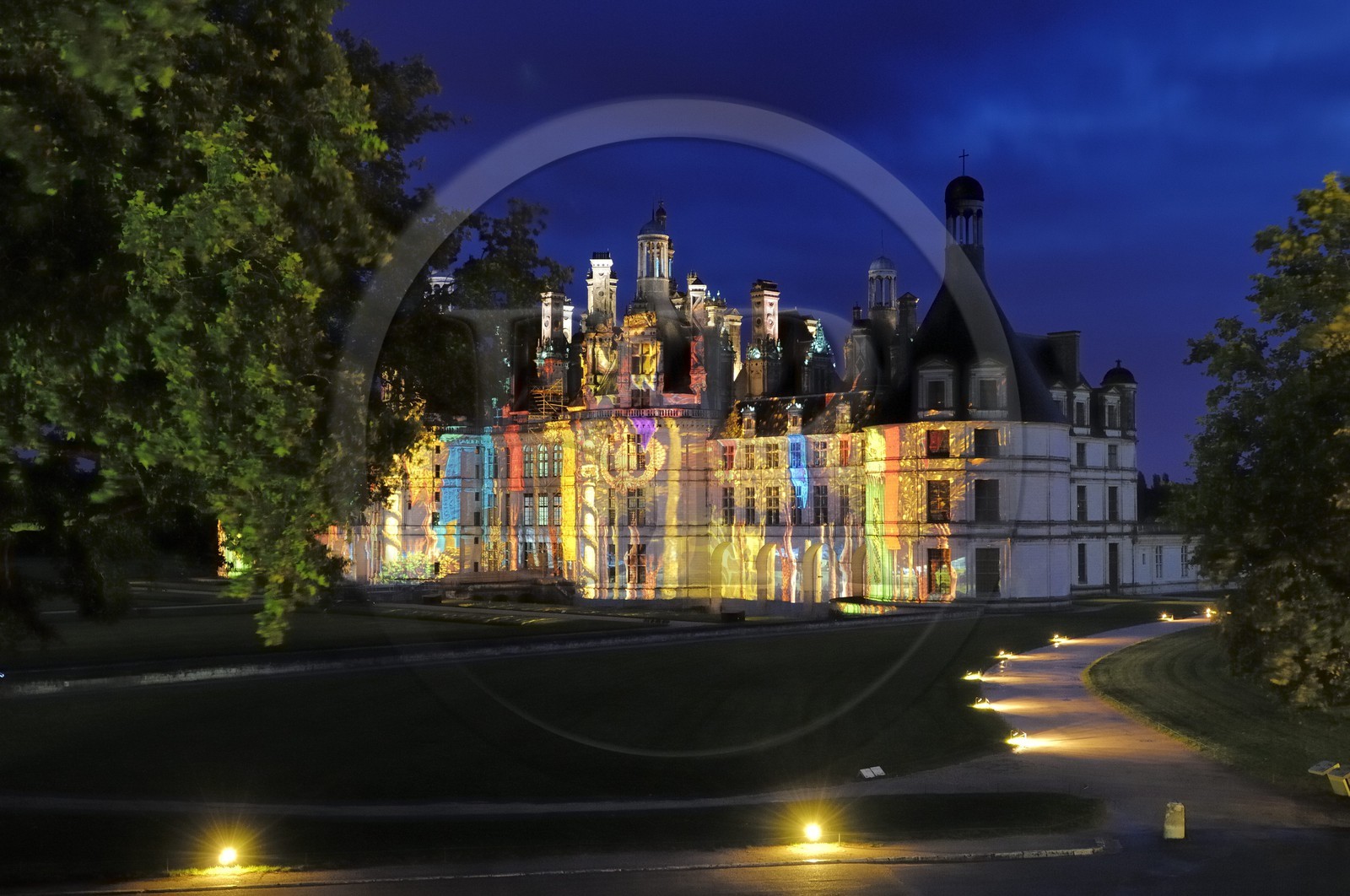 France, Loir et Cher (41), Vallée de la Loire classée Patrimoine Mondial de l' UNESCO, château de Chambord, son et lumière