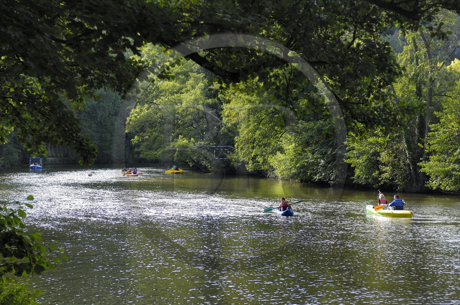 France, Calvados (14), la Suisse normande, Clécy, kayaks sur l'Orne