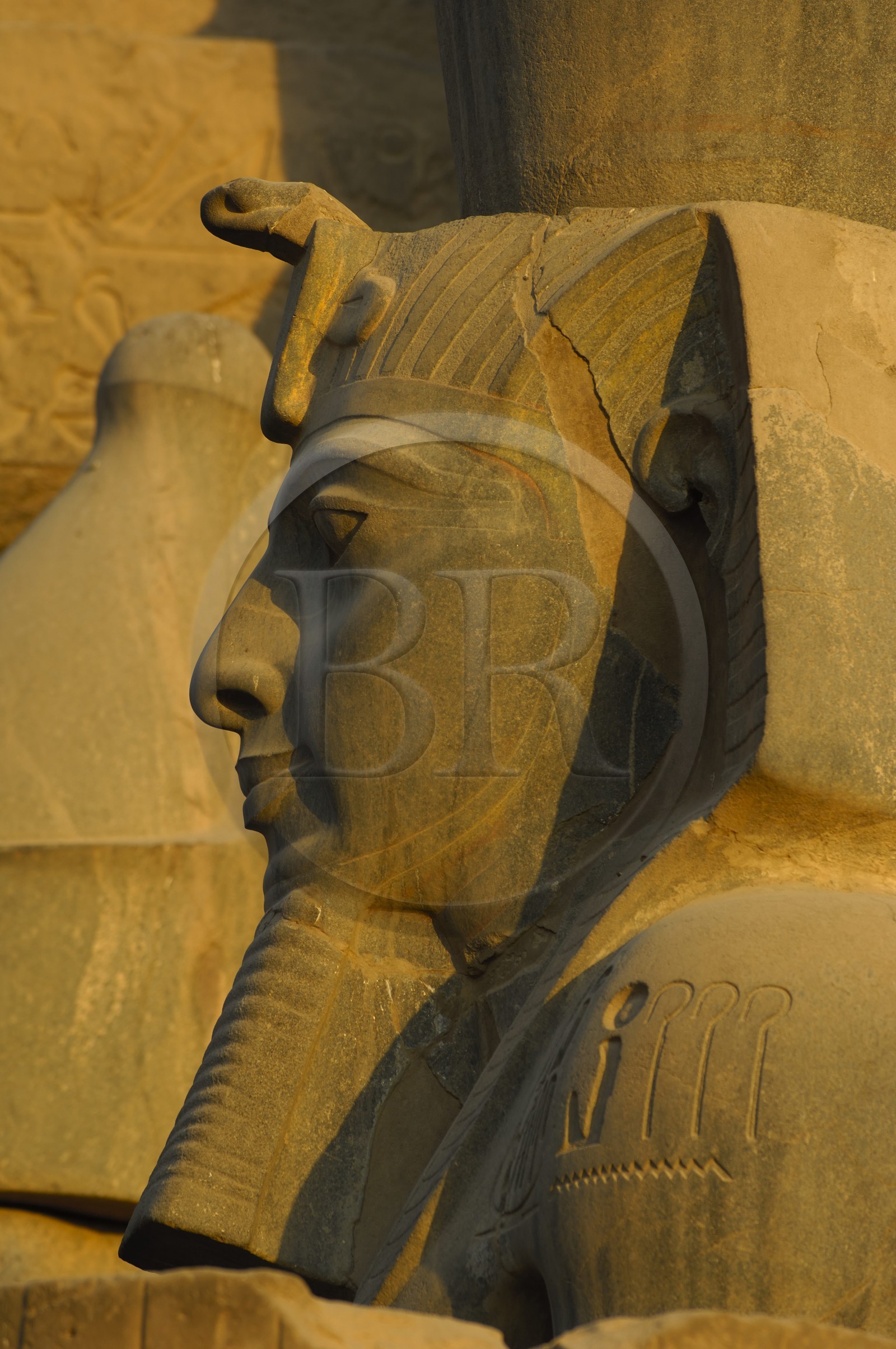 Egypt, Upper Egypt, Nile Valley, Luxor Temple listed as World Heritage by UNESCO, Ramesses II courtyard