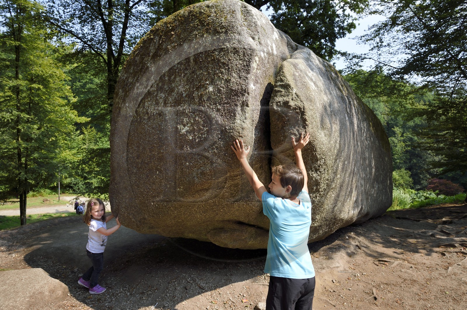 France, Finistere, Parc Naturel Regional d'Armorique (Armorique Natural Regional Park), Huelgoat, granitic chaos of the Huelgoat forest
