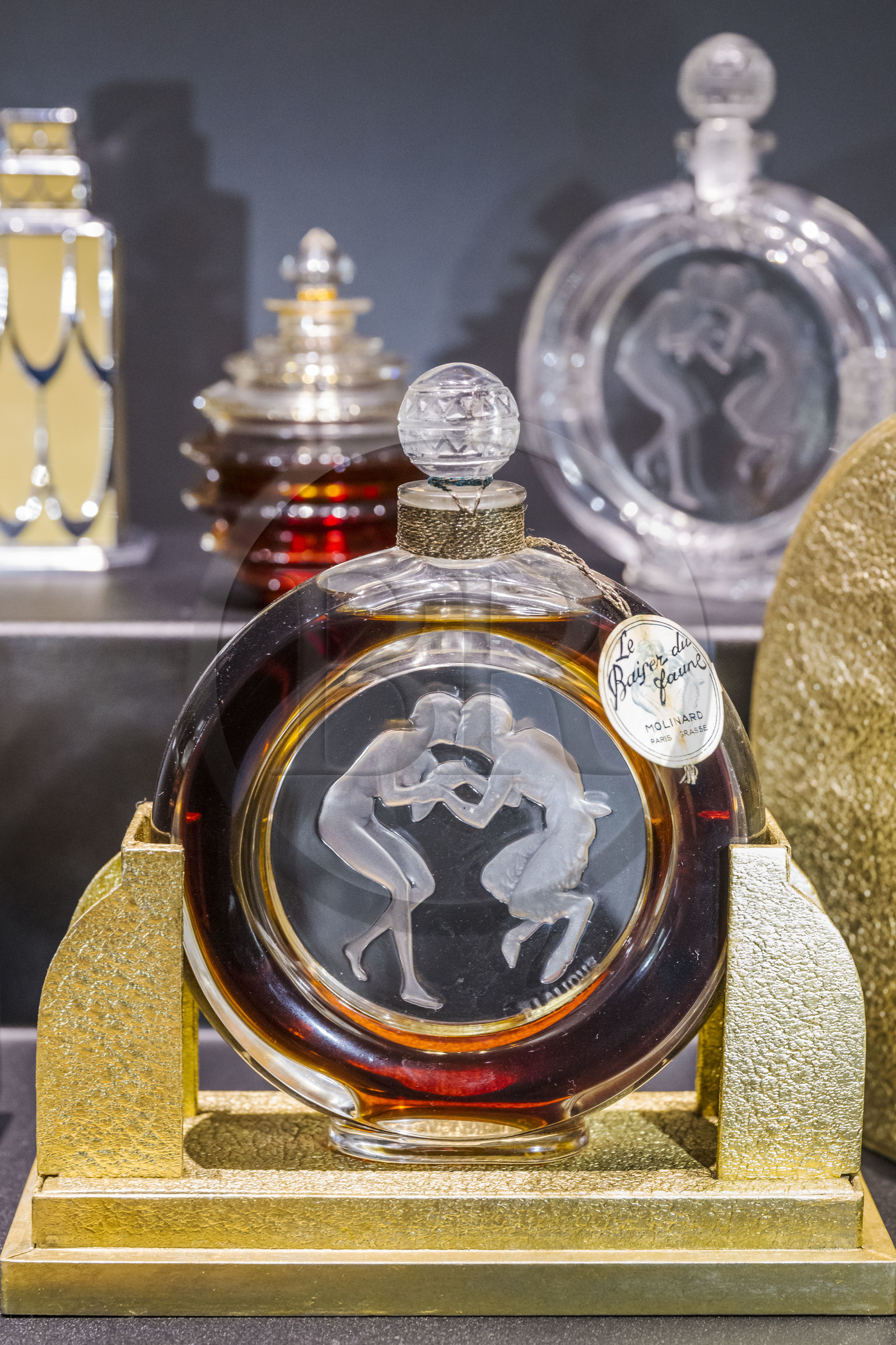 France, Bas-Rhin, Wingen-sur-Moder, Lalique museum, perfume bottle