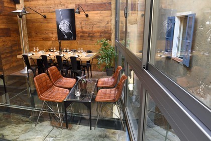 France, Corse du Sud, Bonifacio, Upper Town, restaurant Ciccio