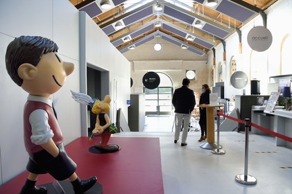 France, Charente (16), Angoulême, Cité internationale de la bande dessinée et de l’image (CIBDI), le musée de la BD dans les anciens chais Magélis