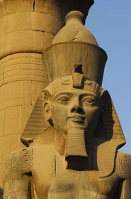 Egypt, Upper Egypt, Nile Valley, Luxor Temple listed as World Heritage by UNESCO, Ramesses II courtyard