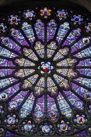 France, Seine-Saint-Denis (93), Saint-Denis, la basilique de Saint-Denis, Rosace Nord