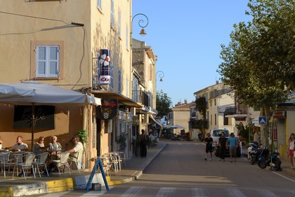 France, Corse du Sud, Cargese, the main street