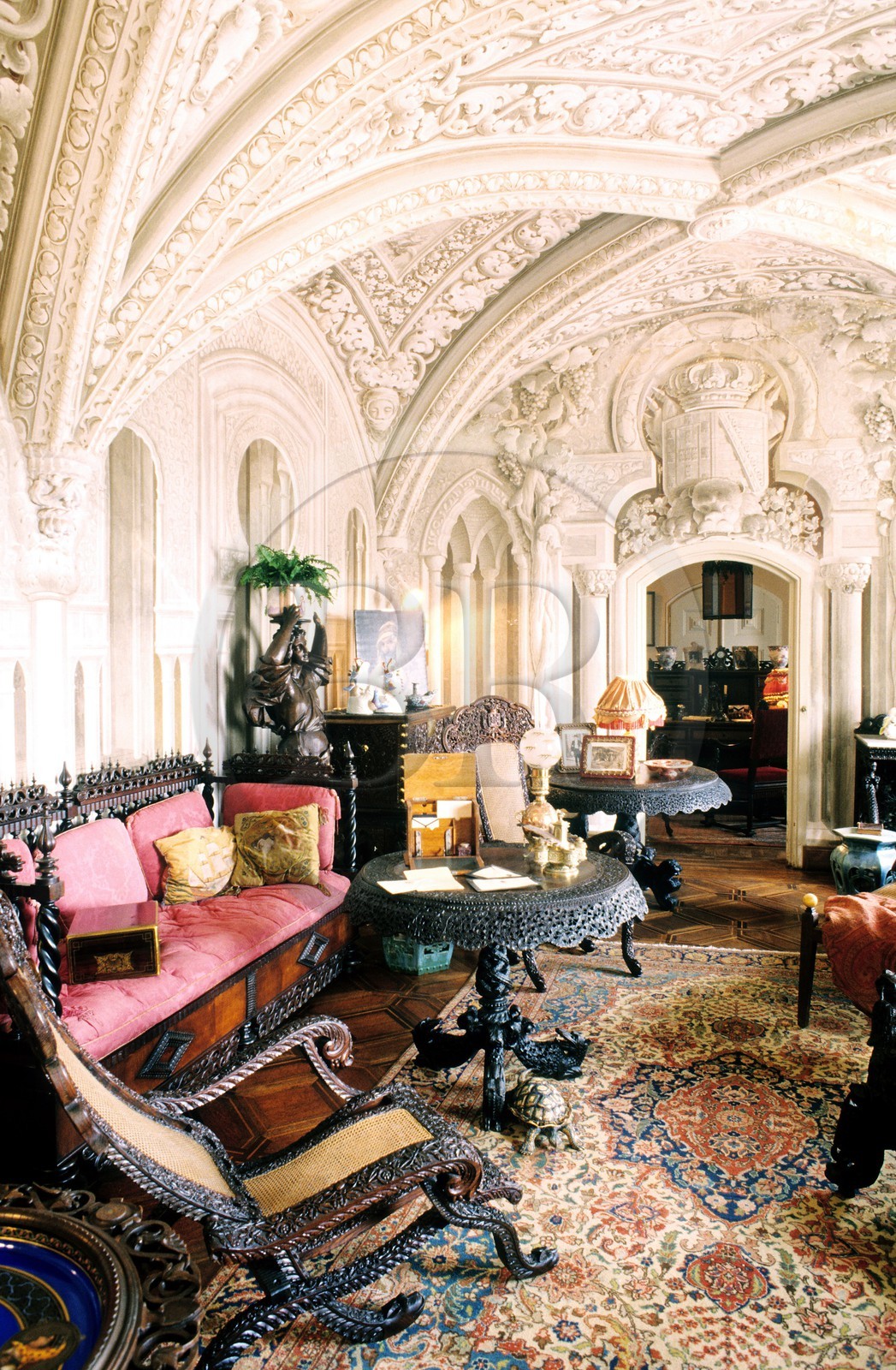 Portugal, Estremadura province, Sintra, National Palace of Pena (Palacio Nacional da Pena), one of lounge