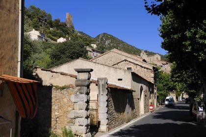 France, Hérault (34), vallée de l' Orb, village de Roquebrun