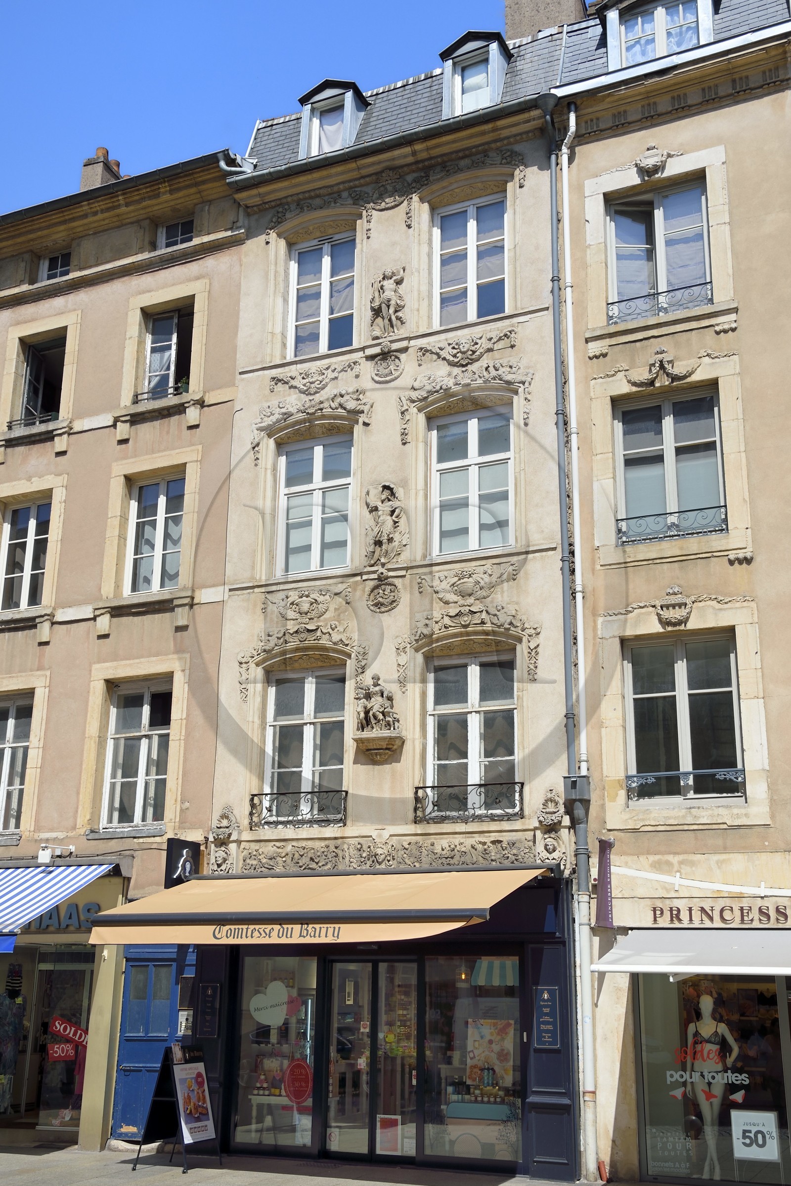 France, Meurthe et Moselle (54), Nancy, Maison des Adam rue des Dominicains (XVIIIème siècle)