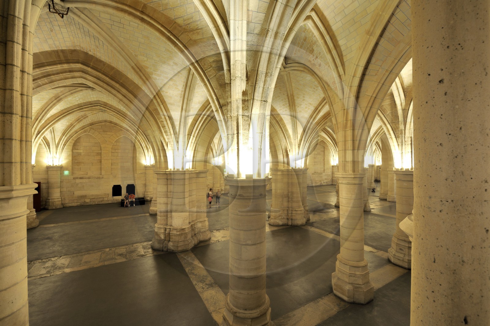 France, Paris (75), Ile de la Cité, la Conciergerie dans le Palais de Justice, la salle des Gens d'armes (1302)