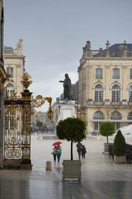 France, Meurthe-et-Moselle (54), Nancy, place Stanislas (ancienne Place Royale) construite par Stanislas Leszczynski, roi de Pologne et dernier duc de Lorraine au XVIIIe siècle, classée Patrimoine Mondial de l'UNESCO
