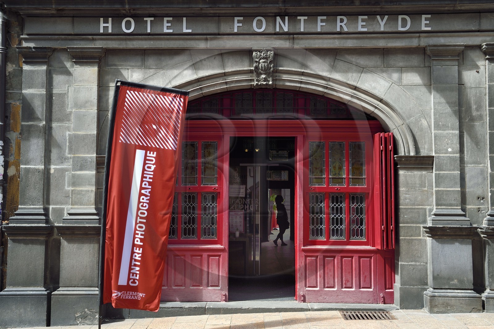 France, Puy-de-Dôme (63), Clermont-Ferrand, Hotel Fontfreyde à l'angle de la rue des Gras et de la rue Saint Pierre, hotel particulier Renaissance abritant le musée du Ranquet