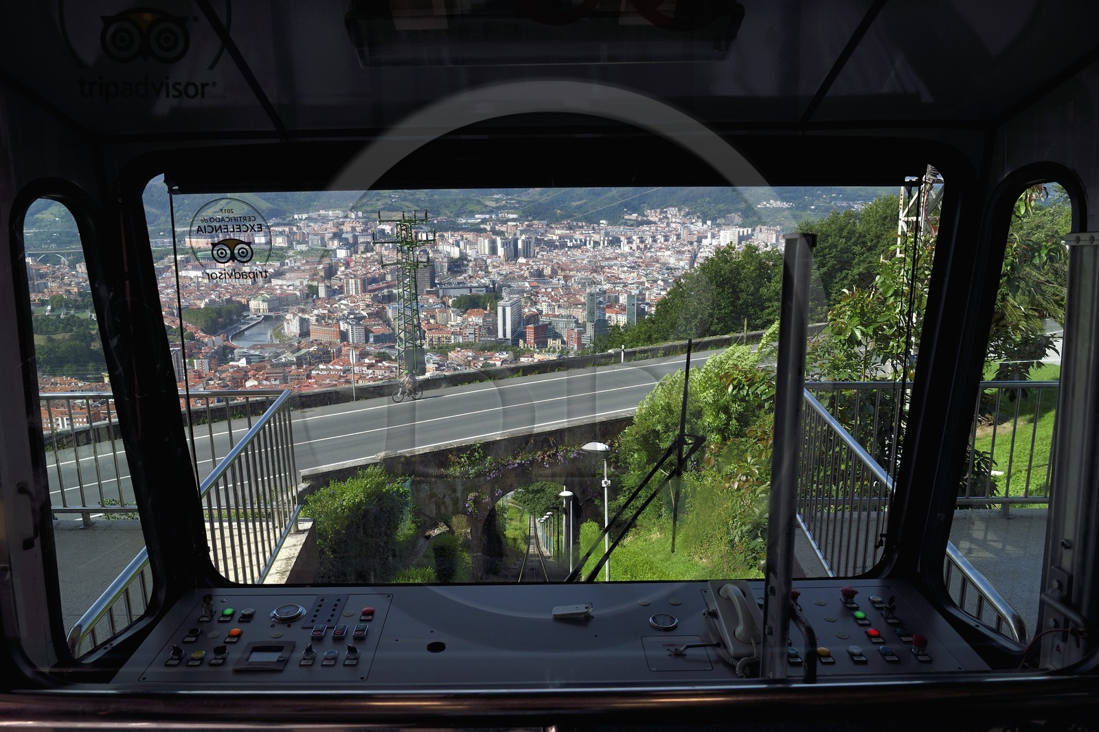 Spain, Basque Country, Biscay Province, Bilbao, Artxanda' funicular