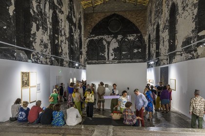 France, Hérault (34), Sète, la Chapelle du Quartier Haut, exposition lors du festival international d'art contemporain Sète-Palermo