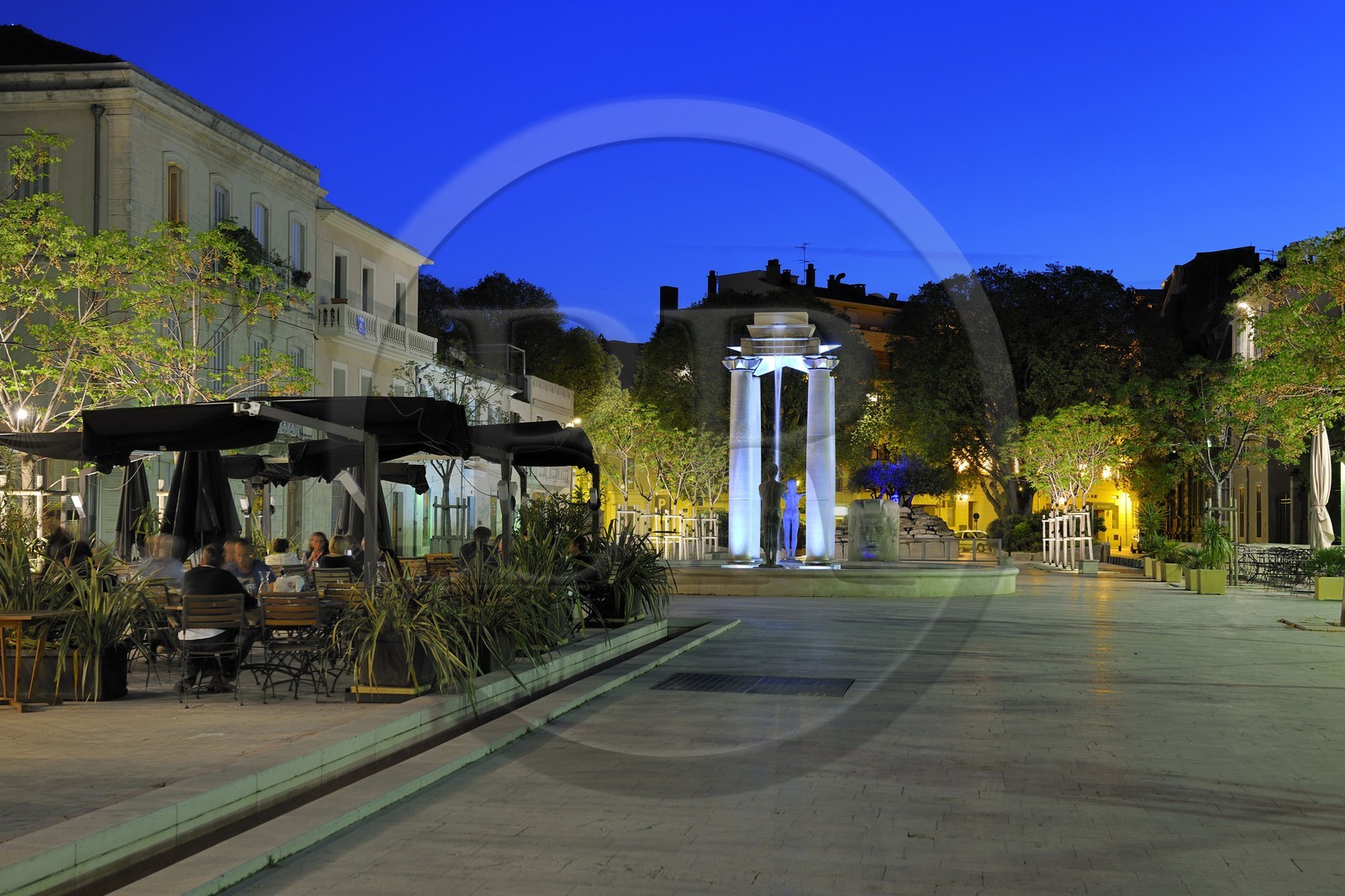 France, Gard (30) Nimes, la place d'Assas