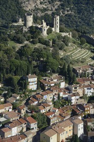 France, Var (83), Grimaud (vue aérienne)