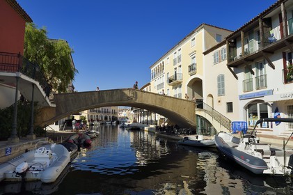 France, Var (83),  golfe de Saint-Tropez, la cité lacustre de Port-Grimaud