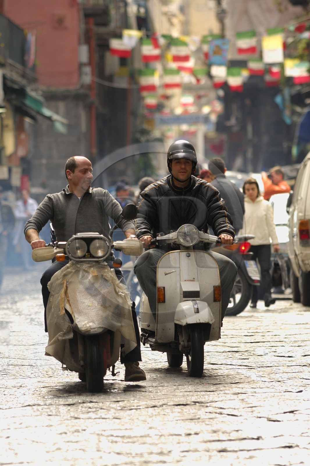 Italie, Campanie, Naples, centre historique classé Patrimoine Mondial de l'UNESCO, ruelles étroites du centre ville
