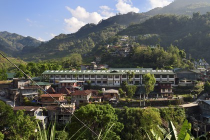 Philippines, province d'Ifugao, ville de Banaue, école catholique