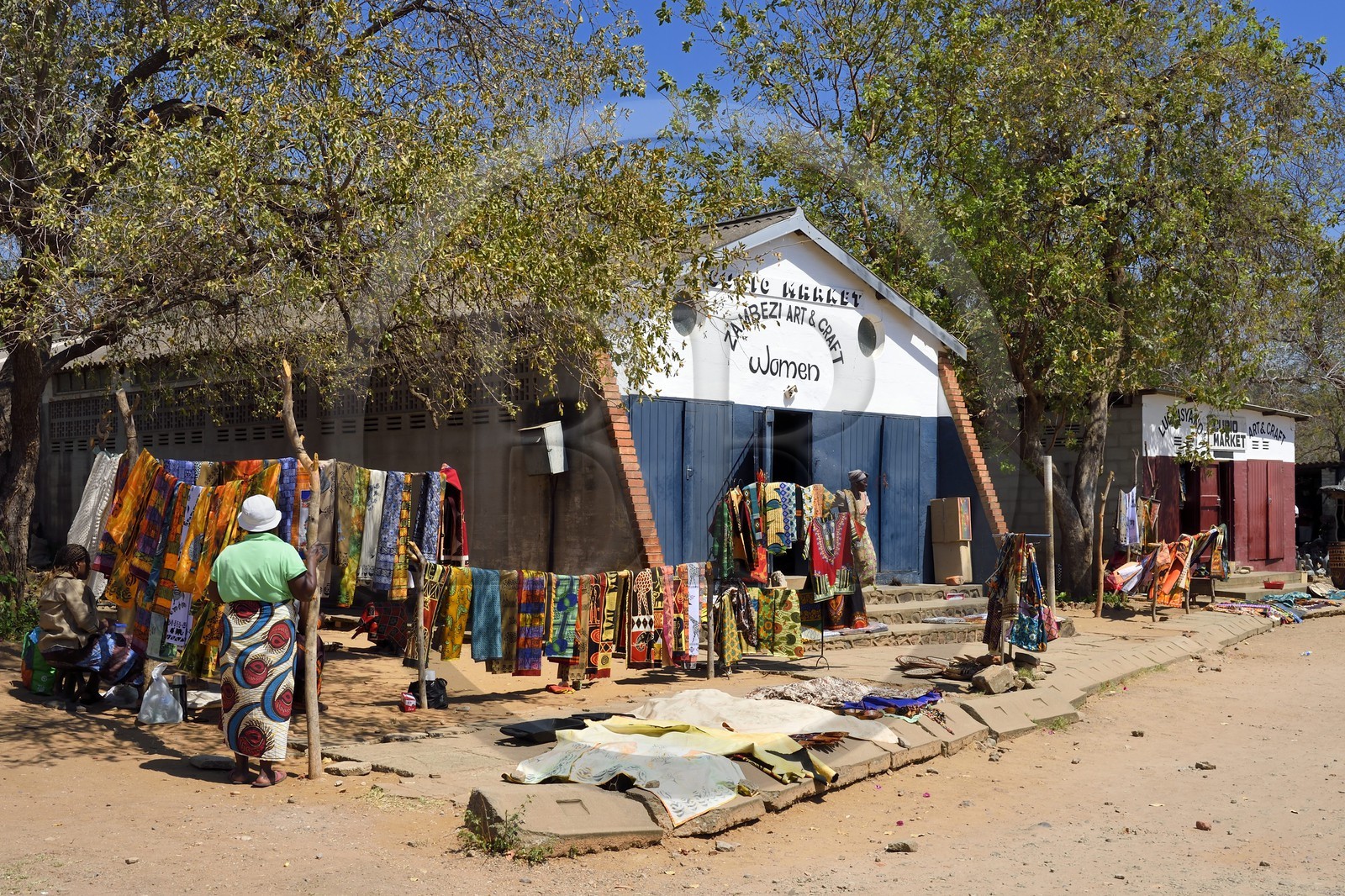 Zimbabwe, Matabeleland North Province, Victoria Falls, handicraft Market
