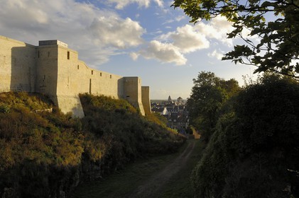 France, Calvados, Caen, the ducal castle overlooking the old town