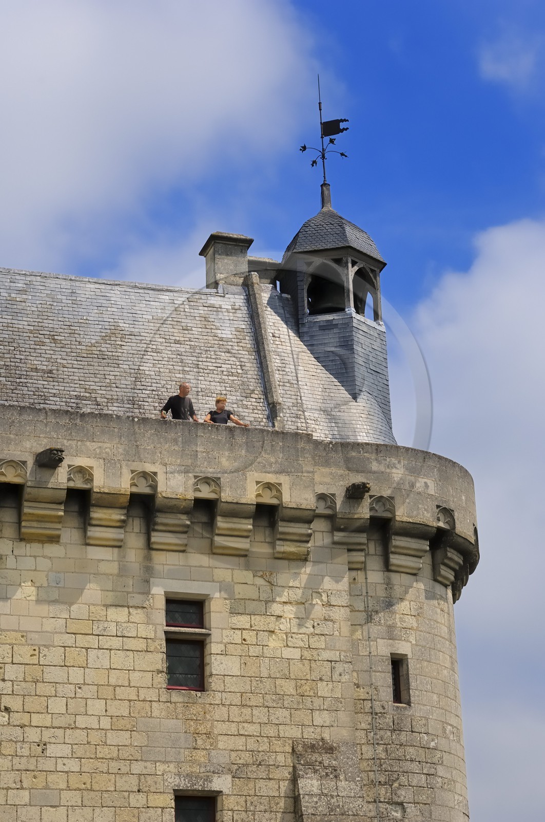 France, Indre et Loire (37), Vallée de la Loire classée Patrimoine Mondial de l' UNESCO, Chinon, le château, la Tour de l'Horloge (musée Jeanne d'Arc)