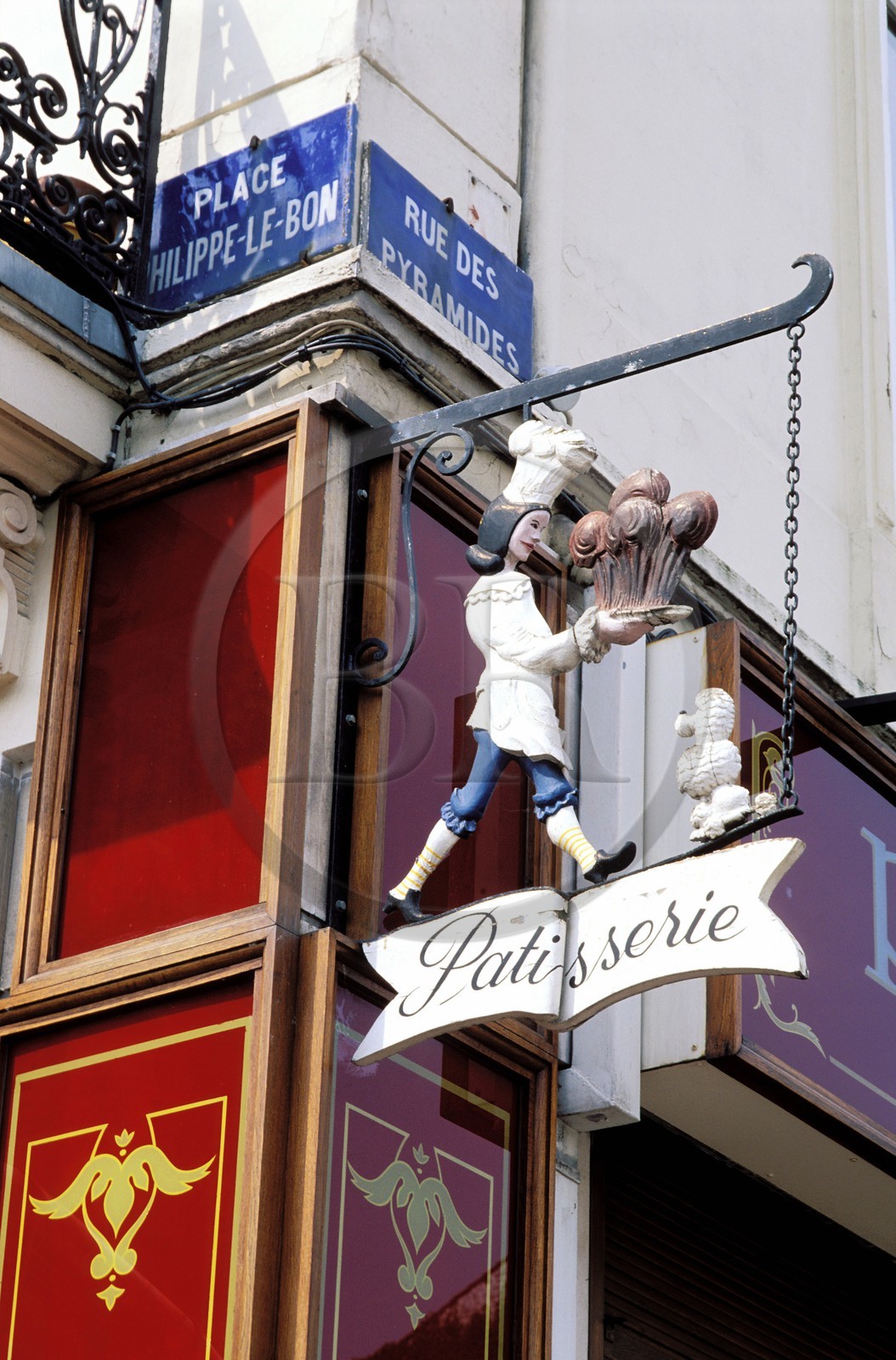 France, Nord (59), Lille, l' enseigne d' Une pâtisserie