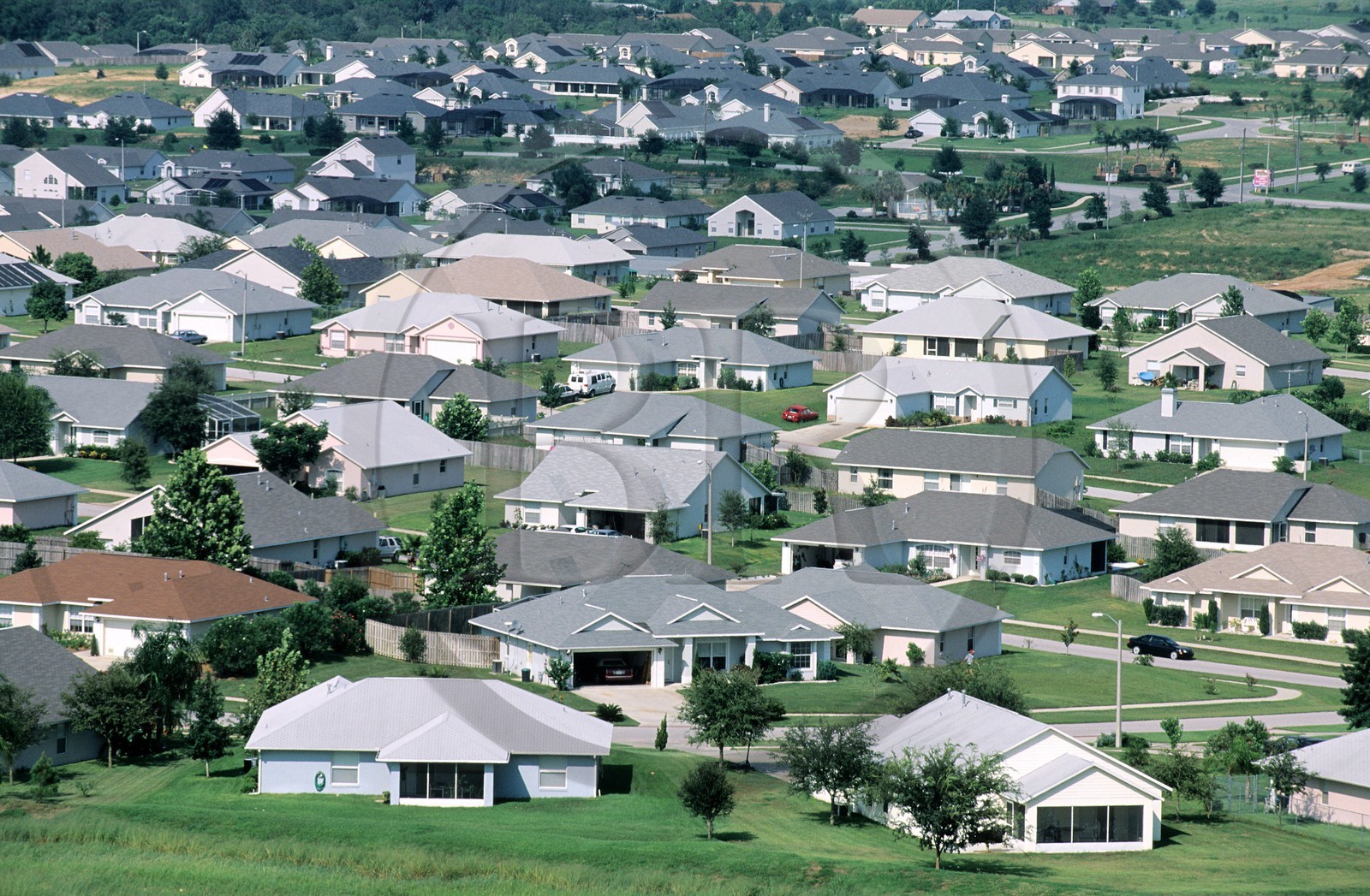 Etats-Unis, Floride, région d'Orlando, Clermont, lotissement de maisons individuelles