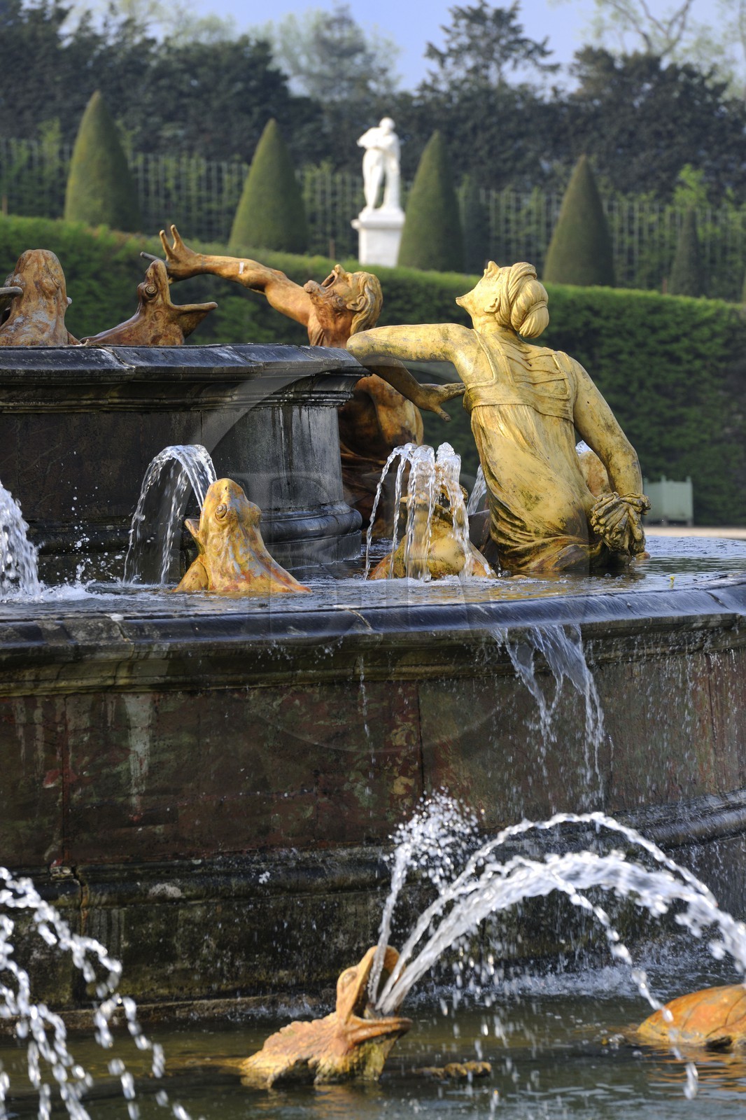France, Yvelines (78), parc du château de Versailles, classé Patrimoine Mondial de l'UNESCO, le Bassin de Latone