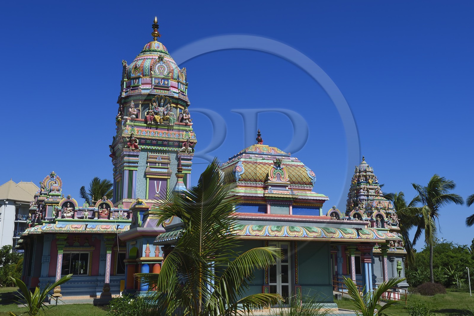France, Reunion island (French overseas department), Saint Pierre, La Ravine Blanche, Narassingua Perournal Tamil temple