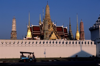 Thaïlande, Bangkok, Wat Phra Kaew situé dans l'enceinte du Palais Royal