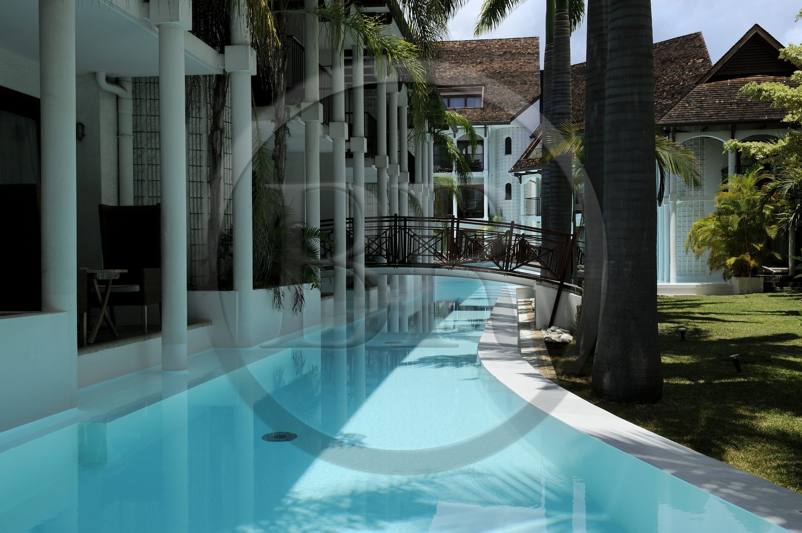 France, île de la Réunion, la Côte Ouest, commune de Saint Gilles les Bains, plage de Boucan Canot, l'hôtel de luxe Le Saint Alexis