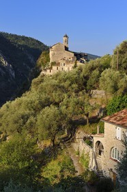 France, Alpes-Maritimes (06), le village perché de Peillon