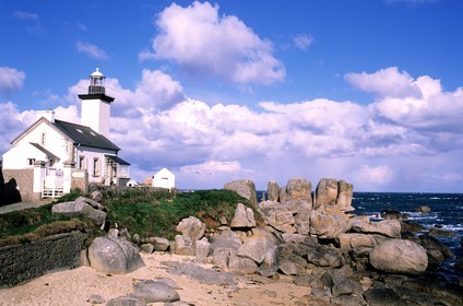 France, Finistère (29), Brignogan-Plages, phare a la Pointe dePontusval