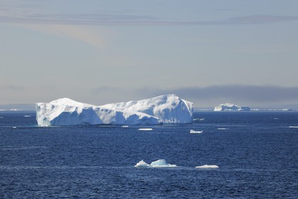 Groenland, région méridionale vers Nanortalik, icebergs