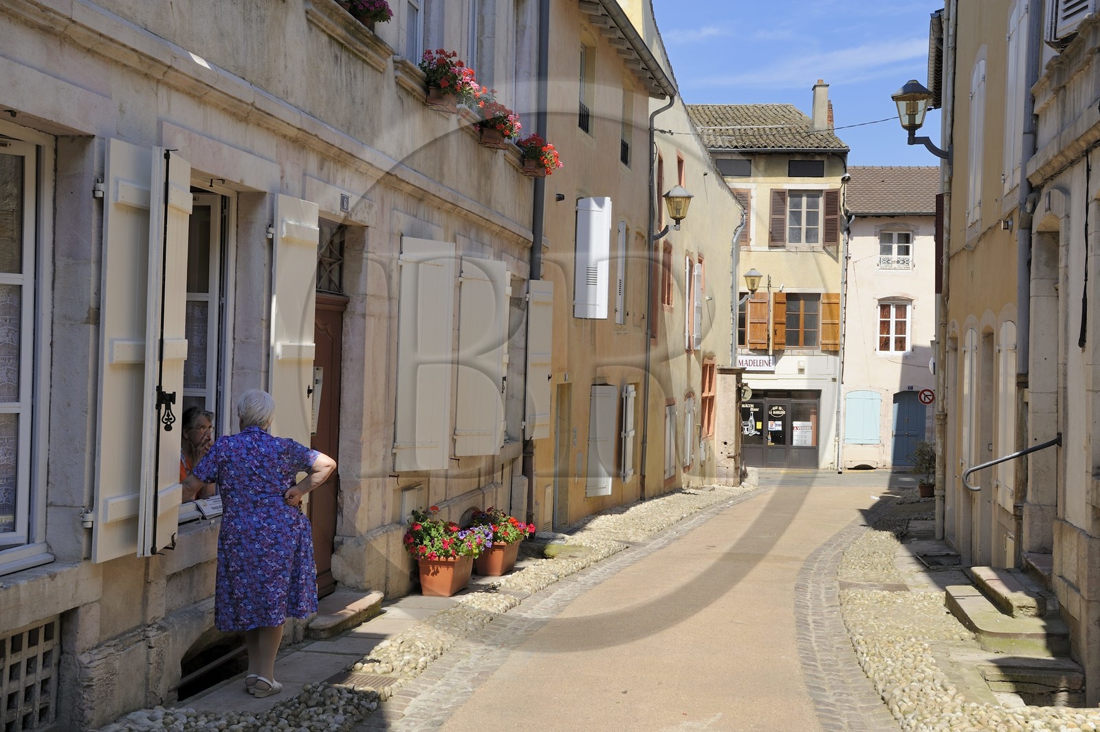 France, Saône et Loire (71), Tournus, quartier Sainte Madeleine