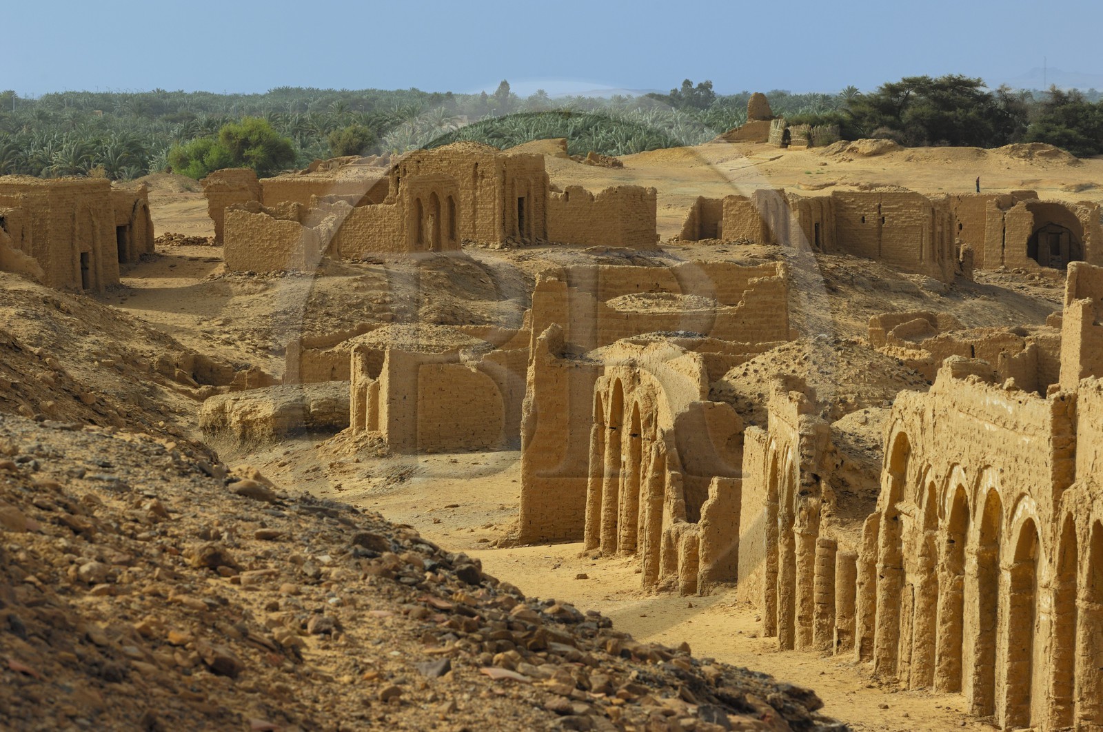 Egypt, Upper Egypt, Libyan Desert, Kharga Oasis, Bagawat Coptic Necropolis from the 2nd to the 7th century AD