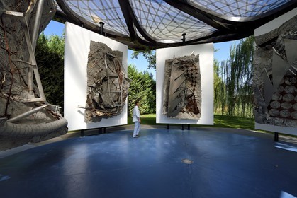 France, Var, Le Muy, Fondation Bernar Venet, chapel designed by Frank Stella to accommodate his monumental works