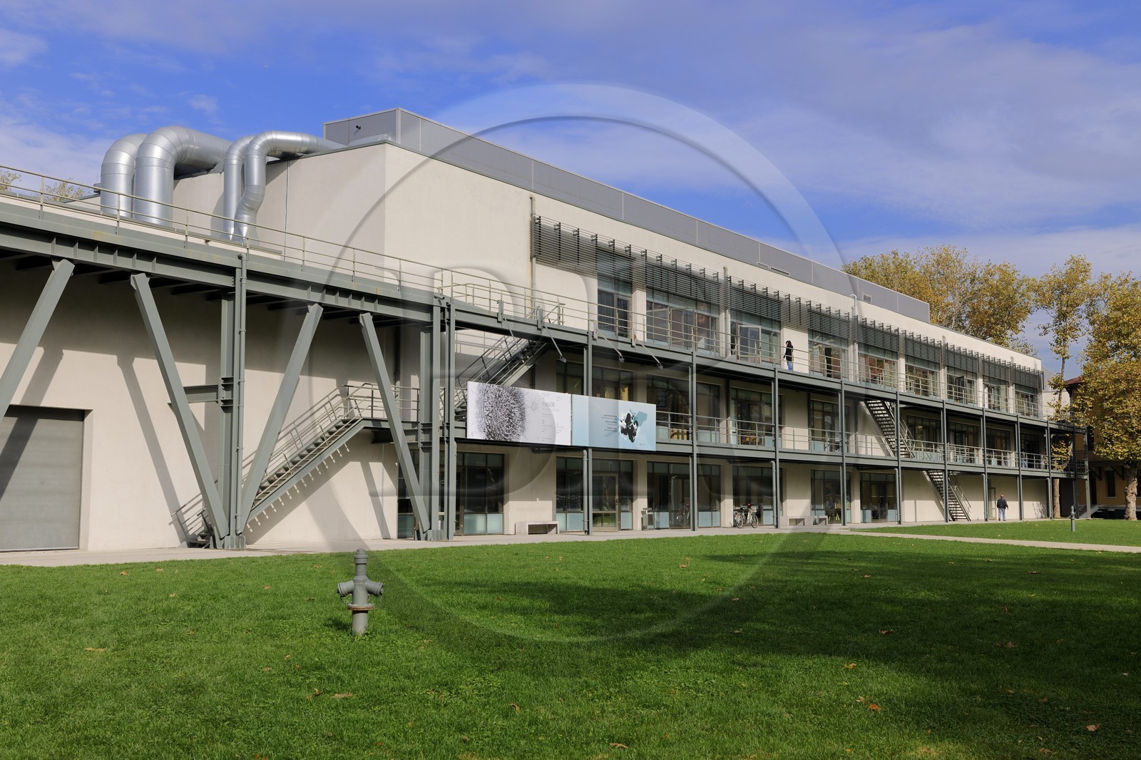 Turquie, Istanbul, l'université et le centre d'art contemporain Santralistanbul des architectes turcs Emre Arolat, Nevzat Sayin, Ihsan Bilgin et Han Tümertekin, salle de cours