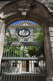 France, Bouches du Rhone, Arles, École nationale supérieure de la photographie (ENSP), the National School of Photography is housed in a former mansion of the 18th century, the Hotel Quiqueran de Beaujeu