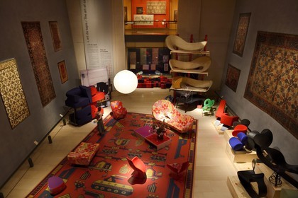 France, Rhone, Lyon, historical site listed as World Heritage by UNESCO, Textiles and Decorative Arts museum, carpet Art hall