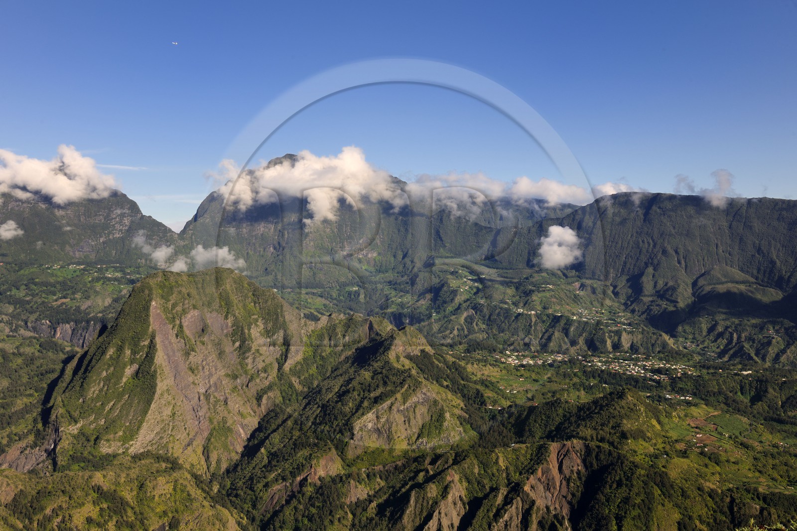 . France, Reunion island (French overseas department), cirque de Salazie, listed as World Heritage by UNESCO, the Cimendef (2226 m)