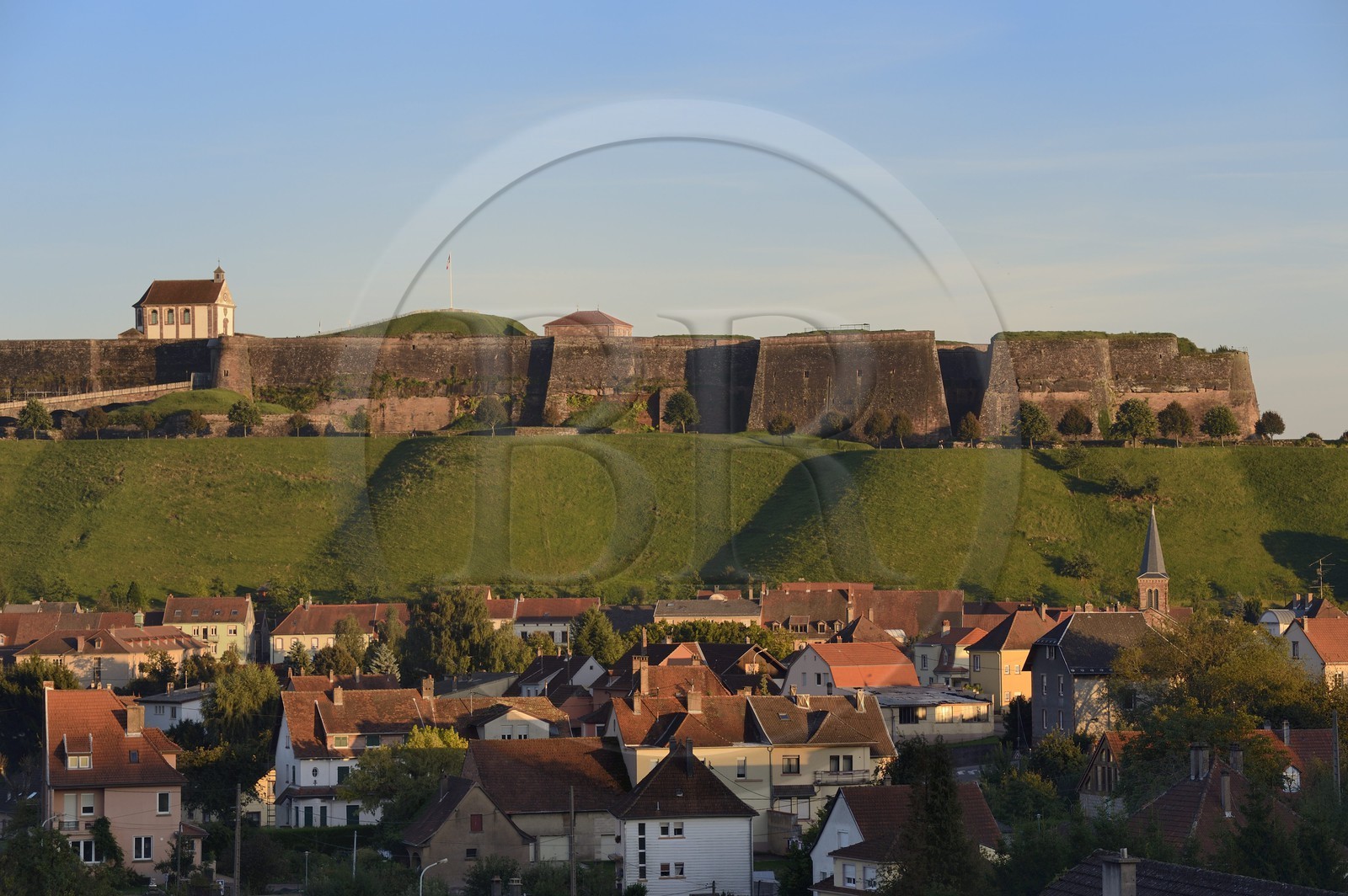 France, Moselle (57), parc régional des Vosges du nord, Bitche, la citadelle fortifiée par Vauban