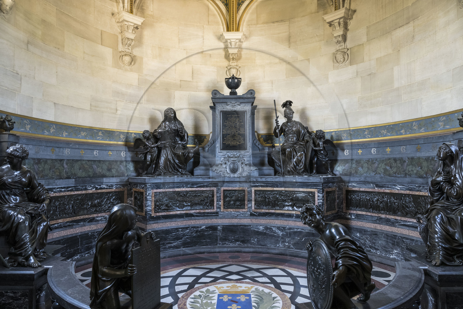 France, Oise (60), Chantilly, le chateau de Chantilly, le musée de Condé, la Chapelle des coeurs des Condé