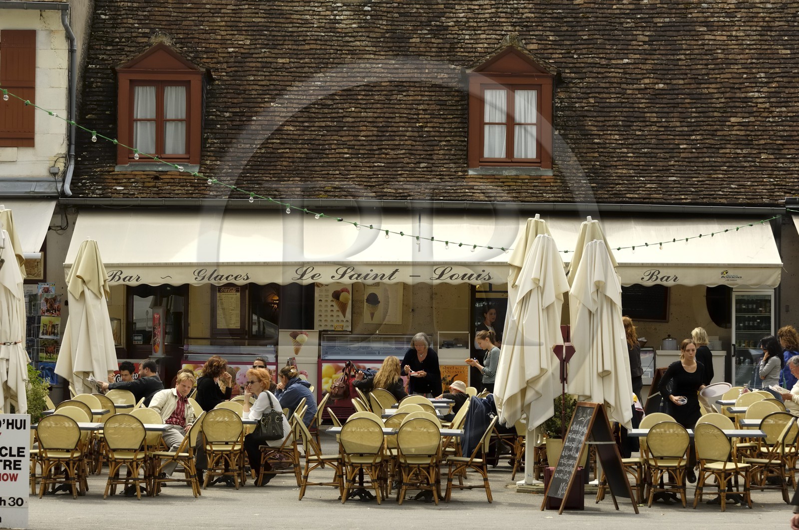 France, Loir et Cher (41), Vallée de la Loire classée Patrimoine Mondial de l' UNESCO, château de Chambord, le bar Saint-Louis