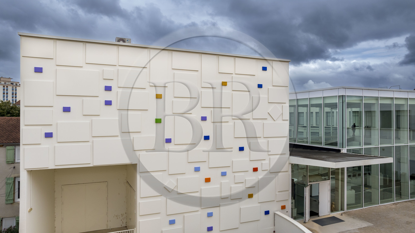 France, Cote d'Or, Dijon, the Consortium Museum, a contemporary art center opened in 2011 and designed by architects Shigeru Ban and Jean de Gastines