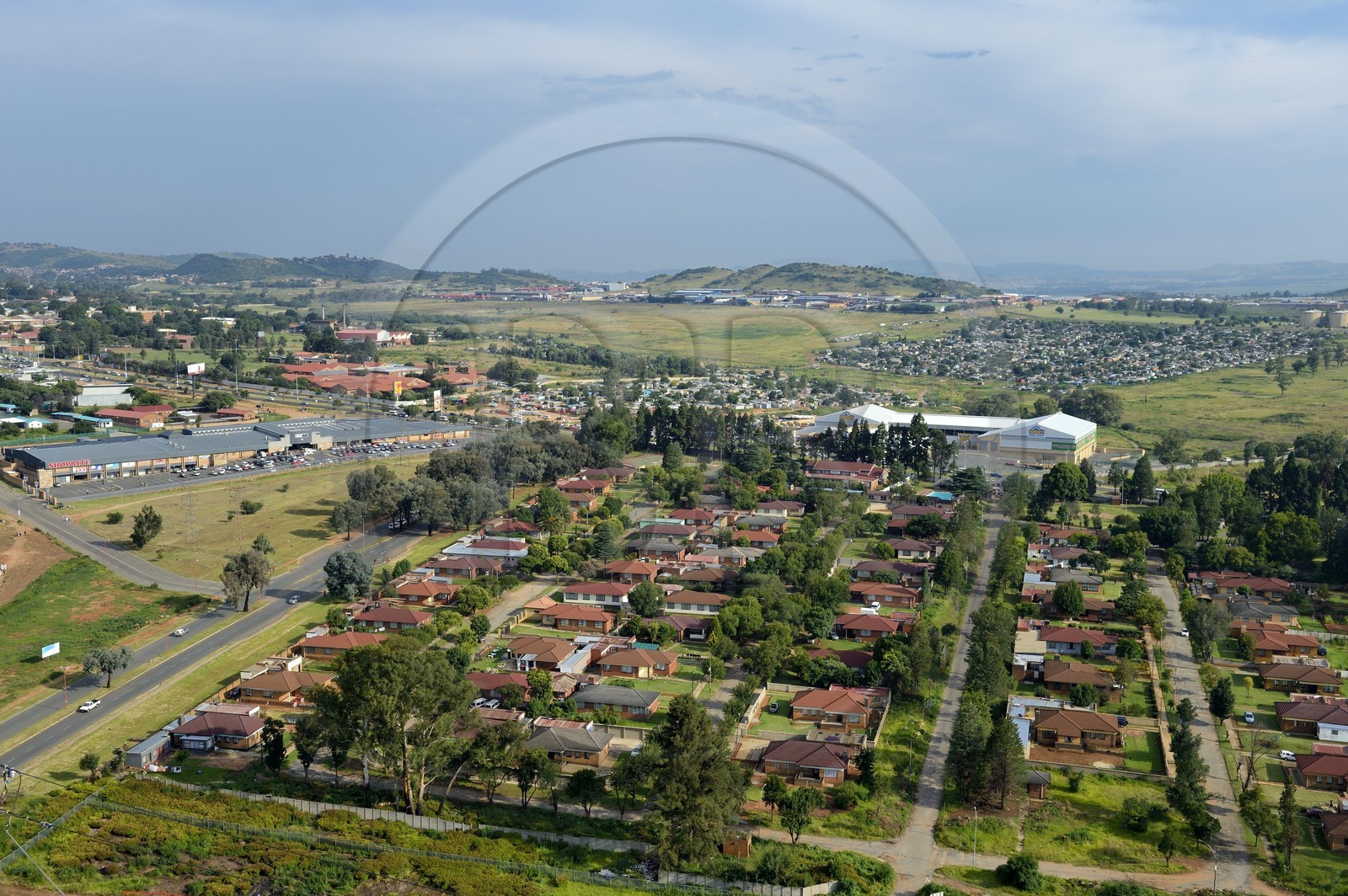 Afrique du Sud, province de Gauteng, Johannesburg, Soweto, nouveaux lotissements de la classe moyenne dans le quartier d'Orlando