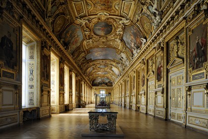 France, Paris (75), Musée du Louvre, la galerie d'Appolon dans l'aile Denon